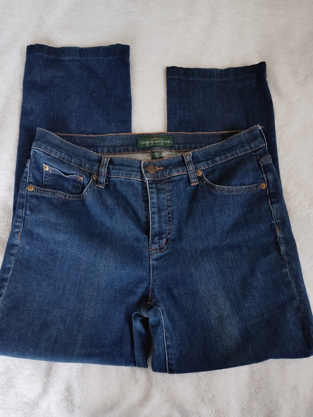 LAUREN Ralph Lauren Jeans Classic Straight LRL Womens Blue Denim Size 8